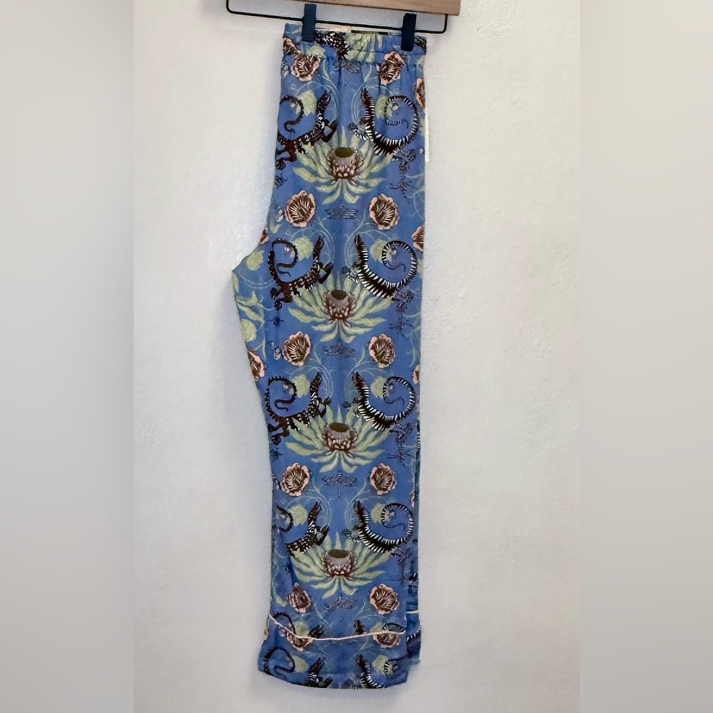 NWT Anthropologie x Victoria Garcia Flannel Pajama Pants Medium - Picture 11 of 13